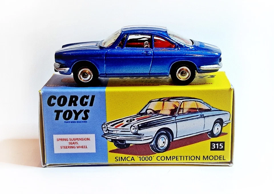 Corgi Toys Nr. 315 Simca 1000 Competition - inklusive Repro Box - Bild 1 von 4