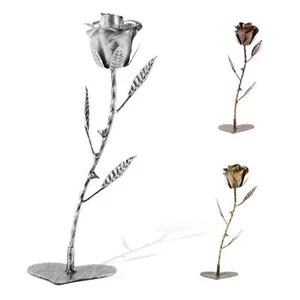 Eisen 6 Jahre für Sie, Metall Rose Eisen Geschenk für Frau 6. Geburtstag, Handarbeit... - Bild 1 von 7