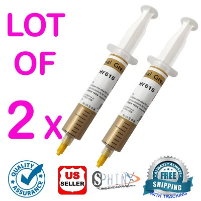 2x 30g H Perfomance Gold Syringe GPU CPU XBOX360 Heaksink Compound Thermal Paste - Image 1 of 3