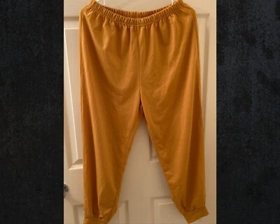 Romwe Women’s Mustard Yellow Pre Owned Lounge Pants L - Image 1 of 4