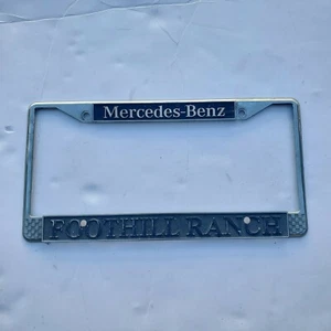 Foothill Ranch California Mercedes Benz Metal  License Plate Frame MBZ - Picture 1 of 2