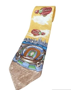 Tabasco MetLife NY Giants Stadium Silk Tie Twin Towers - Picture 1 of 4