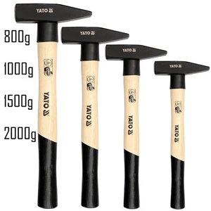 YATO Schlosserhammer Schlosser Hammer Holzstiel 800g 1000g 1500g 2000g - Bild 1 von 5