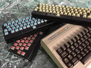 Mechboard 64 mechanical replacement keyboard for the Commodore 64 (1.07) LEDs - Picture 1 of 6