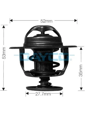 Dayco Thermostat fits Toyota Hilux 2.8 LN106,LN107,LN111 D 4WD (DT33D) - Image 1 of 4
