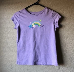 Circo Shirt Ragazza Viola Chiaro Manica Corta Casual Grafica Maglietta Top Large - Foto 1 di 7