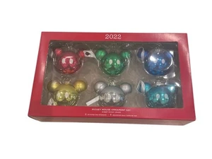 2022 Hallmark Disney Mickey Mouse Set of 6 Keepsake Ornaments QSB6621 - Picture 1 of 3