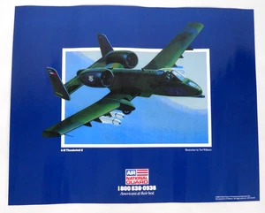 vintage Air National Guard USAF A-10 Thunderbolt II Warthog recruitment poster - Picture 1 of 9