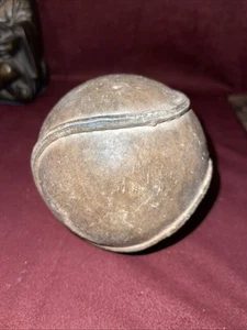 Antiguo/Vintage Costura Elevada Cuero Softbol Cuero Alce - Imagen 1 de 4