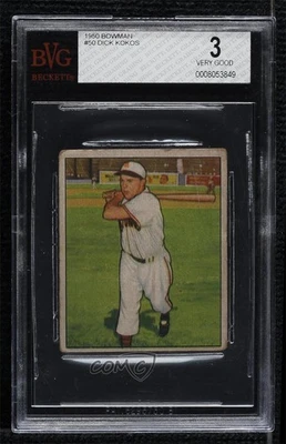 1950 Bowman Dick Kokos #50 BVG 3 - Image 1 of 2