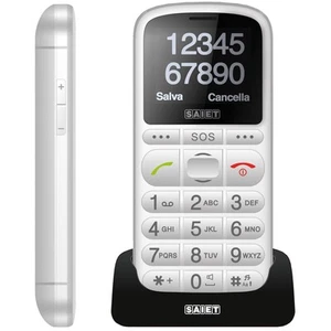 SAIET PRONTO MAX BIANCO CELLULARE PER ANZIANI TASTI BIG DISPALY 2.2" RADIO FM - Foto 1 di 5
