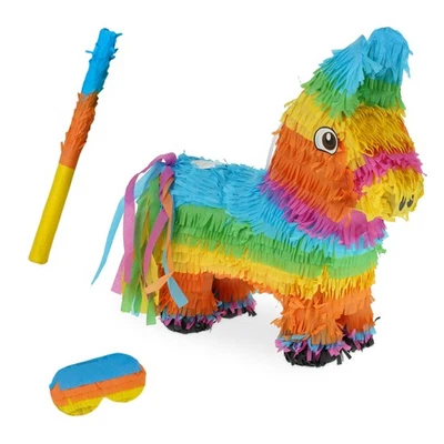 Pinata Geburtstagspinata Regenbogen Pinata Schlag Pinata Ter Pinata Esel  Set - Bild 1 von 4