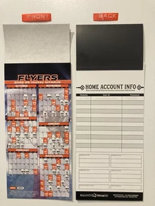 NHL 2025-2026 PHILADELPHIA FLYERS CALENDARIO IMÁN PARCIAL EQUIPOS, FECHAS Y HORAS - Imagen 1 de 2