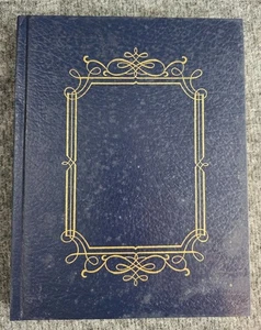 The Carl Family Album Hardcover Blue Leatherette Genealogy Book American Vtg - Picture 1 of 6