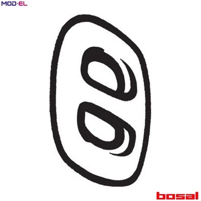 SISTEMA DE ESCAPE TIRA DE GOMA 255-729 PARA OPEL COMBO/Caja/Cuerpo/MPV 17XD/D 1,7 L Foto 1 de 4