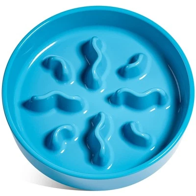 Ceramic Slow Feeder Dog Bowls Small Breed, 0.5 Cups Dog Food Dish for Fast Ea... - Image 1 of 4