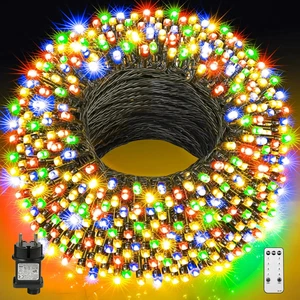 Luci Di Natale Esterno 100M Catena Luminosa 800 LED Stringa Impermeabile Luci Na - Foto 1 di 12