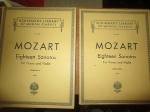 SCHRIMER'S LIBRARY MOZART ACHTZEHN SONATEN FÜR PINAO UND VIOLINE - Bild 1 von 1