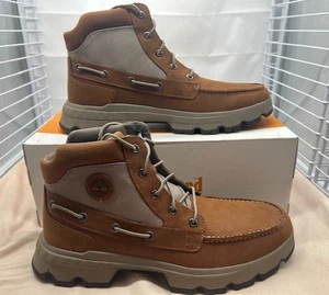 Timberland Men's TBL Originals Ultra Leather/Fabric Chukka Boots Rust NIB - 10 - Picture 1 of 9