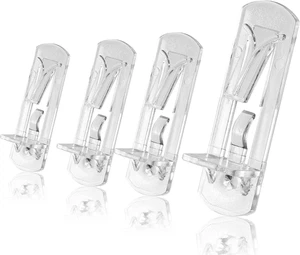 10Pcs Locking Shelf Pins – 5Mm Cabinet Shelf Pegs, Clear Plastic Shelf Clips for - Picture 1 of 12