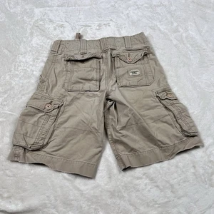 Abercrombie Kids Boys Size 12 Cargo Shorts Beige Drawstring Casual Summer - Picture 1 of 11