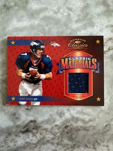 John Elway 2002 Donruss Classics Materials Game Used Jersey #110/250 Broncos - Picture 1 of 3