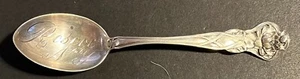 c.1900 ROSCOE NY ART NOUVEAU STERLING SILVER SOUVENIR SPOON CATSKILL MOUNTAINS - Picture 1 of 8