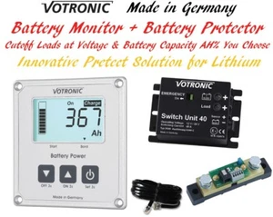 Votronic 12V 24V Lithium LiFePo4 Dual Battery Monitor Overdischarge Protect BMS - Picture 1 of 12