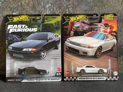 Hot Wheels Premium Fast & Furious and Boulevard R32 Black and White Lot of 2 - Image 1 of 4