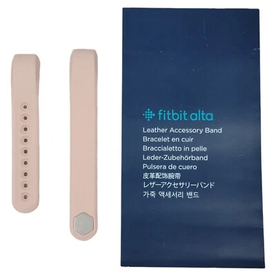 Banda Accesoria Cuero Fitbit Alta Talla S/P Color Rosa Foto 1 de 3