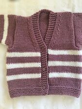 Hand Knitted Baby Cardigan.