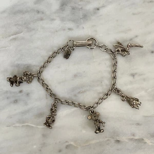 Disney Silber Bettelarmband Mickey Minnie Mouse Tinkerbell Goofy Donald Duck - Bild 1 von 18