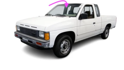 Fits: 1986-1997 Nissan 850 Pickup 2 Door Standard Cab Front Windshield Glass - Image 1 of 4