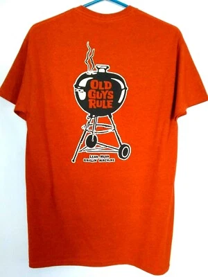 Camiseta Top Old Guys Rule Para Hombre Gráfica Naranja Barbacoa Manga Corta Mediana Nueva con Etiquetas Foto 1 de 4