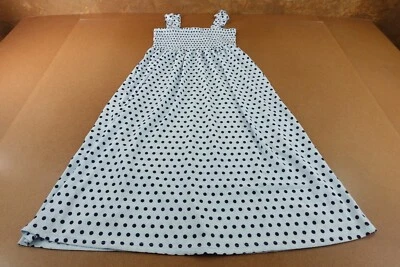 Части женщин размер большой синий горошек со сборками макси платье без рукавов новый с Ярлыками - Изображение 1 из 4