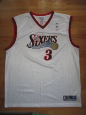 Reebok ALLEN IVERSON No 3 PHILADELPHIA 76ers (2XL) Jersey - Image 1 of 4