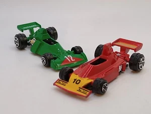 Lot Of (2) Vtg. 1970's Yat Ming Ferrari & Autoart 1:64 Indy Diecasts - Picture 1 of 11