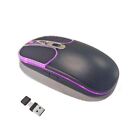 Wireless Mouse with Colorful RGB Light Rechargeable Silent Click