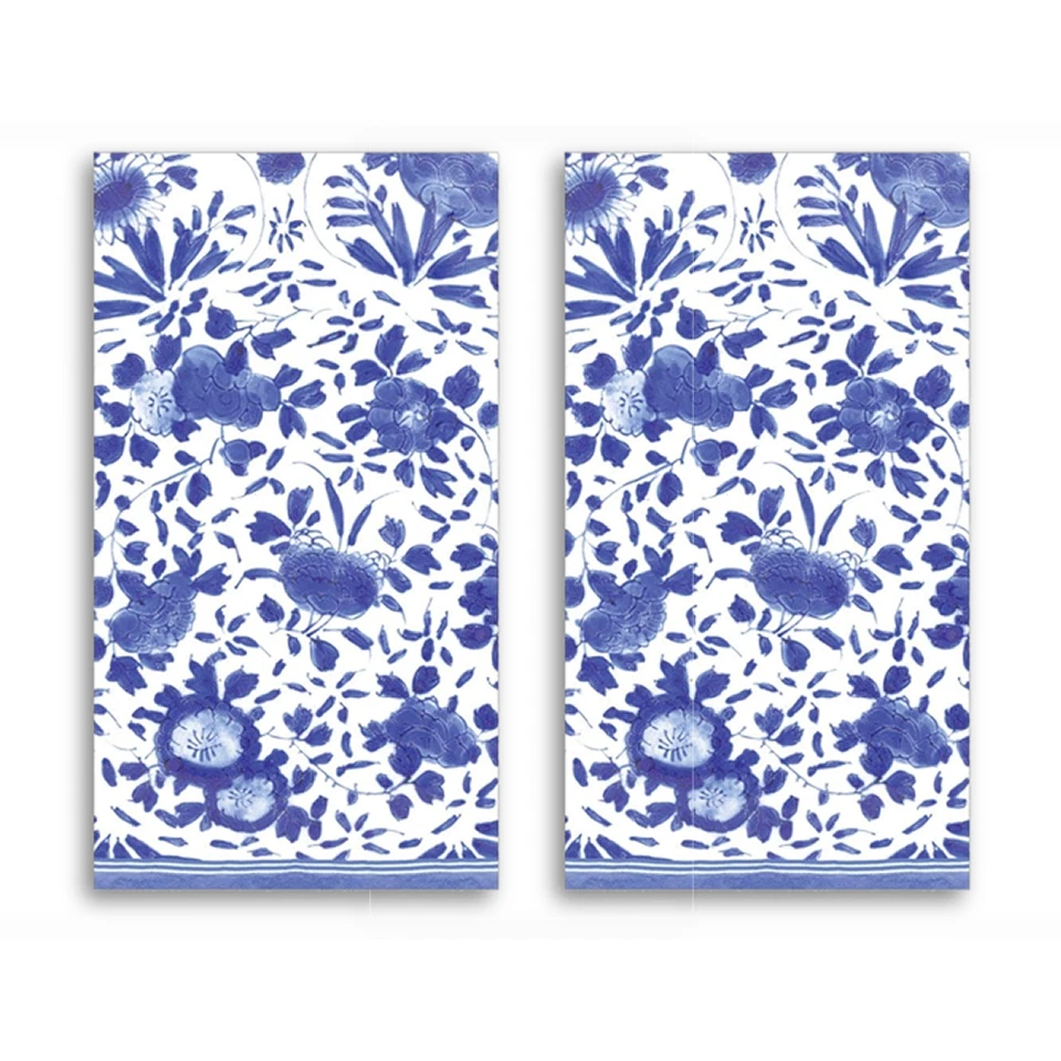 Бумажные салфетки для гостей Caspari, делфтские синие - 2 упаковки (16830 г) - Изображение 1 из 1