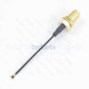 Cable coaxial de 1,37 mm hembra mamparo MHF4 a SMA RF137 WFL W.FL IPX4 MHF 50 ohmios hexadecimal 8 - Imagen 1 de 10