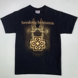 Vintage Y2K Breaking Benjamin Band Shirt Small Black Rock Benjamin Burnley 16/25 - Picture 1 of 6