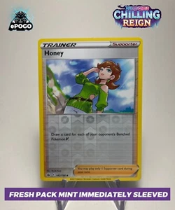 Honey 142/198 Reverse Holo Pokémon TCG: Chilling Reign Pokemon Card MINT 🍯 - Picture 1 of 2