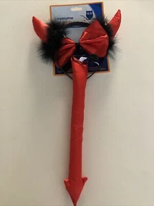 Halloween Costume Party Set - Red Devil Ears, Tail (NEW) - Picture 1 of 4