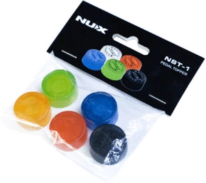 LOT DE 5 CAPUCHONS DE COULEUR POUR FOOTSWITCHS NUX NST1 - Picture 1 of 4