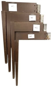 4 Henkel Harris Table Legs Hinged Wood Gate Leg Mid Century Style 2117 Shade 14 - Picture 1 of 23