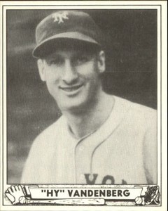 1940 Play Ball Reprints #209 Hy Vandenberg - NM-MT