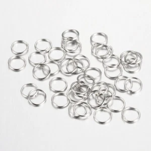 Iron Open Jump Rings, Nickel Free, Platinum, 4,5,6,7,8,10mm Jewellery Making - Picture 1 of 3