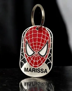 The Amazing Spider-Man Gesicht Schlüsselanhänger Marissa Namensschild silberfarben Marvel - Bild 1 von 6
