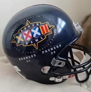 Super Bowl XXXII Broncos VS Packers Replica Full Size Helmet!!! - Picture 1 of 7