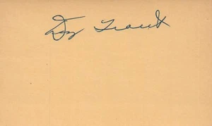 Dizzy Trout 1939 Detroit Tigers Signed 3x5 Index Card with JSA COA - Picture 1 of 2